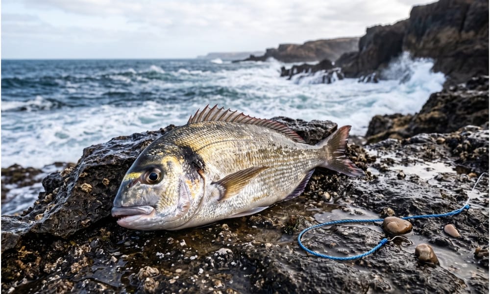 Poisson peche a la pelote de sardine