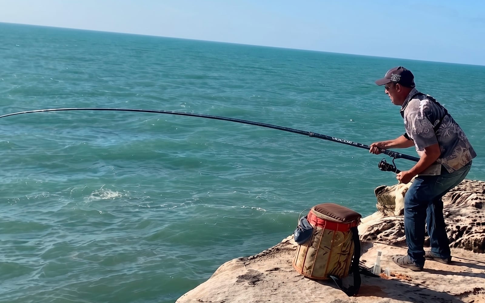 Radja Othmane, canne en main sur le spot